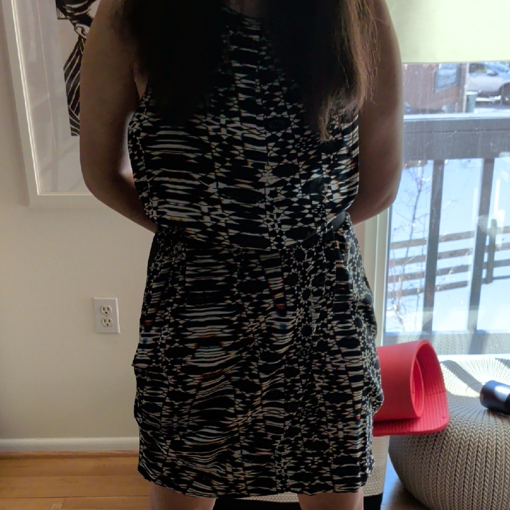 Stylish Black and White Women's Dress